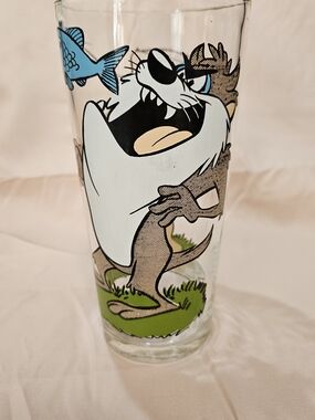 Looney Tunes Taz & Porky Character Pint Glass - Blue, White, Brown, Green